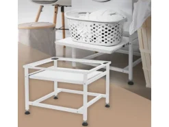 ML-Design Waschmaschinen-Untergestell Ausziehbarer Ablage Weiß 62,5x53,5x45 cm