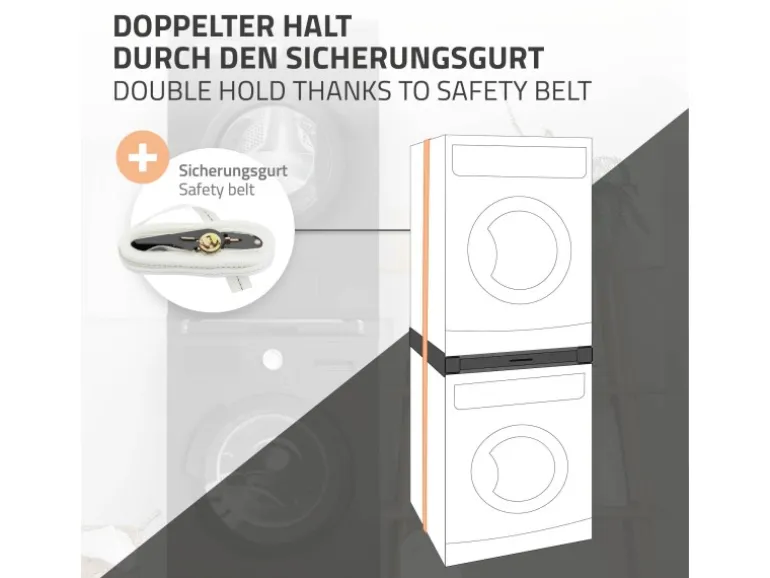 ML-Design Zwischenbaurahmen mit Wäscheleine Stahl 60,5x54,5cm Schwarz