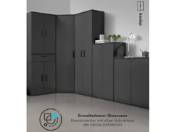 mokebo Midischrank in Anthrazit Der Praktische Mehrzweckschrank oder Aufbewahrungsschrank