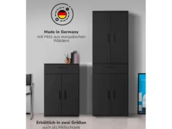 mokebo Midischrank in Anthrazit Der Praktische Mehrzweckschrank oder Aufbewahrungsschrank