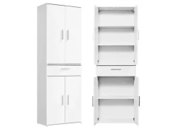 mokebo Schrank in Weiß Der Praktische Mehrzweckschrank oder Aufbewahrungsschrank