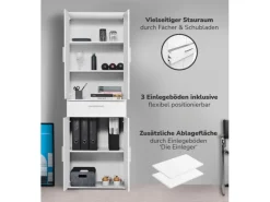 mokebo Schrank in Weiß Der Praktische Mehrzweckschrank oder Aufbewahrungsschrank