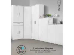 mokebo Schrank in Weiß Der Praktische Mehrzweckschrank oder Aufbewahrungsschrank