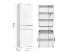 mokebo Schrank in Weiß Der Praktische Mehrzweckschrank oder Aufbewahrungsschrank