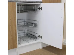 Monstershop 3 x Ausziehbare Küchenschublade  Für 60cm Breite Schränke