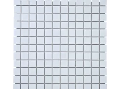 Mosaikmatte Weiß glänzend Keramik 33 cm x 33 cm