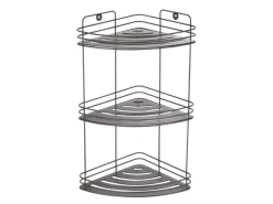 MSV Eck-Regal Kery Stahl 20 cm x 20 cm x 41 cm Mattschwarz