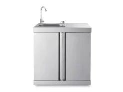 MyOutdoorKitchen Modul mit Spülbecken und Aufbewahrungsschrank Stainless Collection