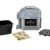 Ninja Cooking System und Heißluftfritteuse ON400DE Speedi Rapid Hellgrau