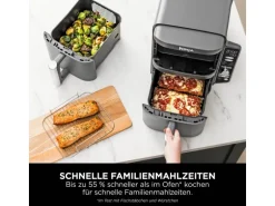 Ninja Heißluftfritteuse Double Stack XL SL400EU m. 2 Ebenen 9,5 l Grau