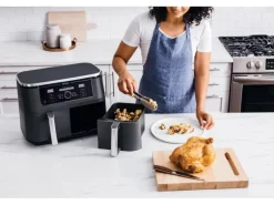 Ninja Heißluftfritteuse Foodi Max AF400EU Dual Zone Schwarz