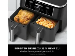 Ninja Heißluftfritteuse Foodi Max AF400EU Dual Zone Schwarz