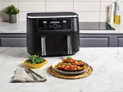Ninja Heißluftfritteuse Foodi Max AF400EU Dual Zone Schwarz