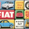 Nostalgic-Art Magnet-Set Fiat 500 Loved Since 1957