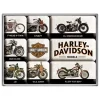 Nostalgic-Art Magnet-Set Harley Davidson Model Chart 9 Stück