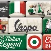 Nostalgic-Art Magnet-Set Vespa Italian Legend
