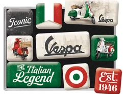 Nostalgic-Art Magnet-Set Vespa Italian Legend