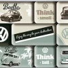 Nostalgic-Art Magnet-Set VW Think Tall & Small