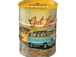 Nostalgic-Art Spardose Ölfass VW Bulli - Let's Get Lost Ø 9,3 cm x 11,7 cm