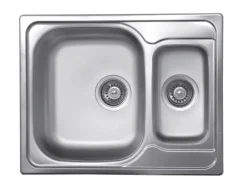 OBI Einbauspüle Quadra Duo 62 Edelstahl eckig