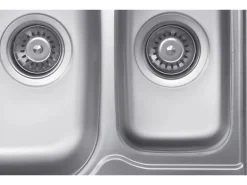 OBI Einbauspüle Quadra Duo 62 Edelstahl eckig