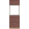 OPTIFIT Bari407 Küchen-Geräteumbauschrank 60 cm Rostrot