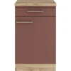 OPTIFIT Bari407 Küchen-Unterschrank 50 cm Rostrot