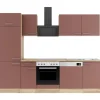 OPTIFIT Bari407 Küchenzeile 270 cm Rostrot