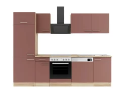 OPTIFIT Bari407 Küchenzeile 270 cm Rostrot