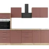 OPTIFIT Bari407 Küchenzeile 270 cm Rostrot
