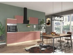 OPTIFIT Bari407 Küchenzeile 270 cm Rostrot