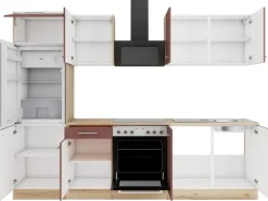 OPTIFIT Bari407 Küchenzeile 270 cm Rostrot