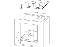 OPTIFIT Bari407/Livorno290 Küchenzeile 210 cm Rostrot / Wildeiche Nachbildung