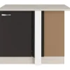 OPTIFIT Faro220 Küchen-Eck-Unterschrank 110 cm Anthrazit