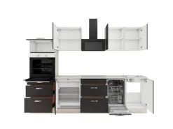 OPTIFIT Faro220 Küchenzeile 270 cm ohne E-Geräte Anthrazit