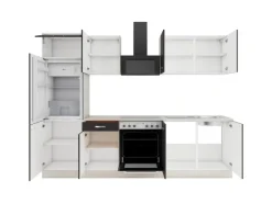 OPTIFIT Faro220 Küchenzeile 270 cm ohne E-Geräte Anthrazit