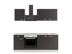 OPTIFIT Faro220 Küchenzeile 210 cm Anthrazit