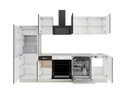 OPTIFIT Faro220 Küchenzeile 270 cm Anthrazit