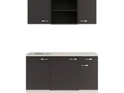 OPTIFIT Faro220 Miniküche 150 cm Anthrazit