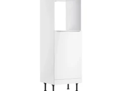 Optifit Küchen-Midischrank für Backofen und Kühlschrank Arvid986 60 cm Weiß