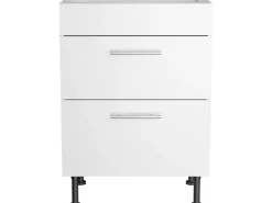 Optifit Küchen-Unterschrank für Kochfeld Bengt932 60 cm x 87 cm x 58,4 cm Weiß