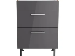 Optifit Küchen-Unterschrank für Kochfeld Jonte984 60 cm Anthrazit-Wildeiche