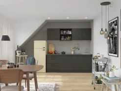 OPTIFIT Madrid420 Küchenzeile 210 cm ohne E-Geräte Anthrazit