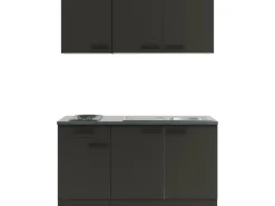 OPTIFIT Madrid420 Miniküche 150 cm Anthrazit