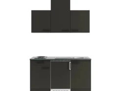 OPTIFIT Madrid420 Miniküche 150 cm Anthrazit