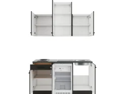 OPTIFIT Madrid420 Miniküche 150 cm Anthrazit