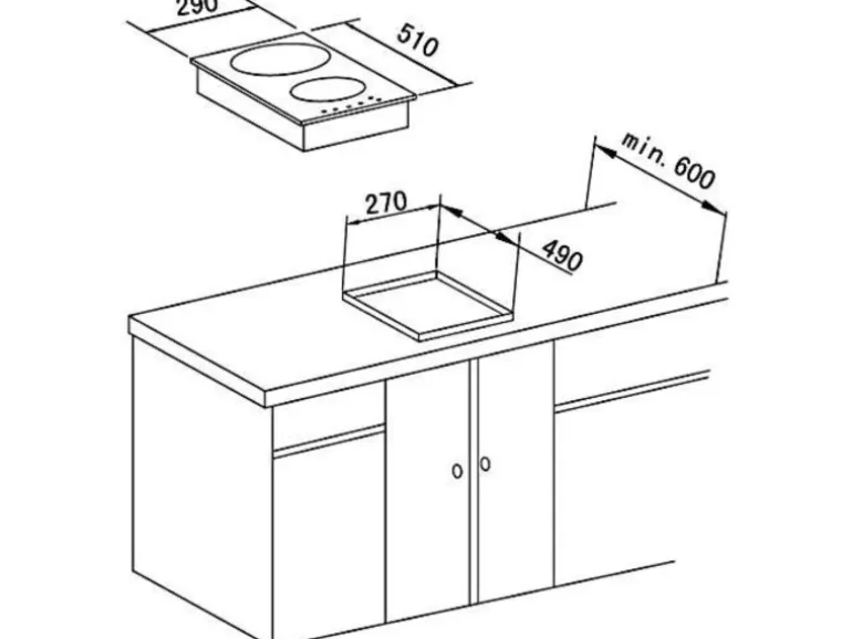 Optifit Miniküche KPMV 1532-9+ Madrid420/Verona405 Anthrazit/ Steingrün 150 cm