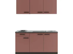 OPTIFIT Nizza407 Miniküche 150 cm Rostrot