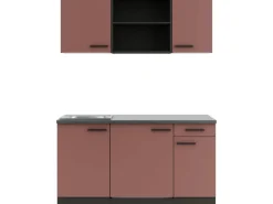 OPTIFIT Nizza407 Miniküche 150 cm Rostrot