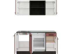 OPTIFIT Nizza407 Miniküche 150 cm Rostrot